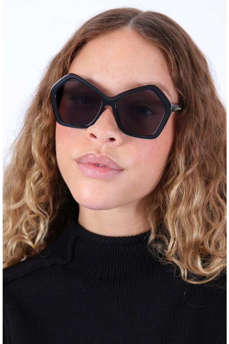 Barbra Sunglasses, Alternate, color, Black / Grey