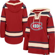 '47 Women's '47 Red Montreal Canadiens Superior Lacer Pullover Hoodie