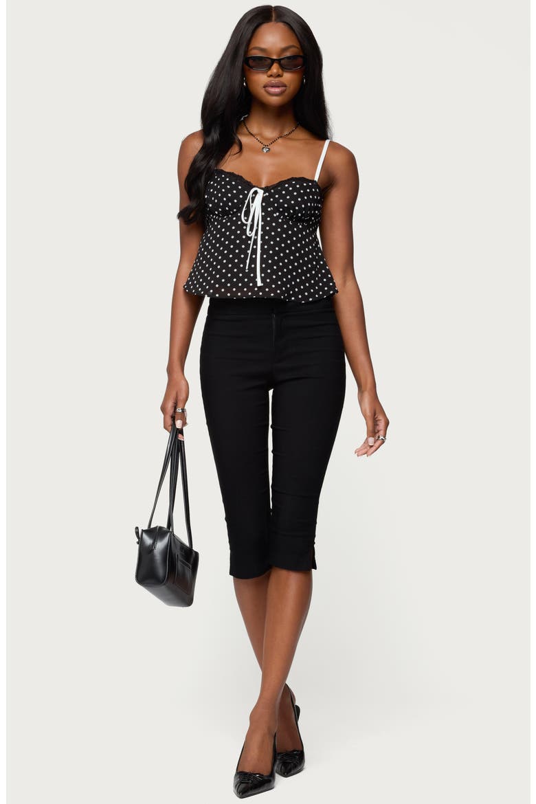 Contrast Dot Camisole, Alternate, color, BLACK-AND-WHITE