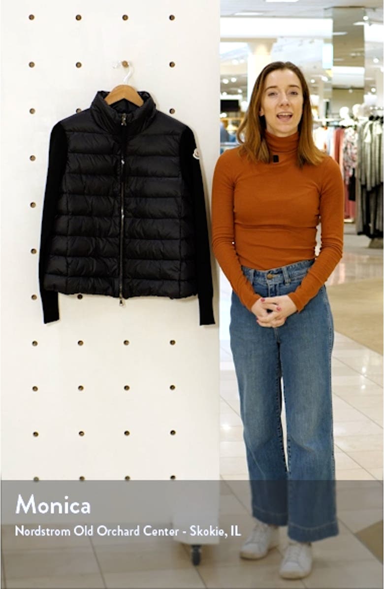 Quilted Down & Wool Short Cardigan, sales video thumbnail