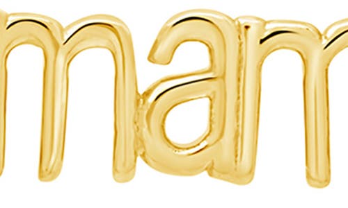 Sterling Forever Mama Charm In 14k Gold Plated In Gold