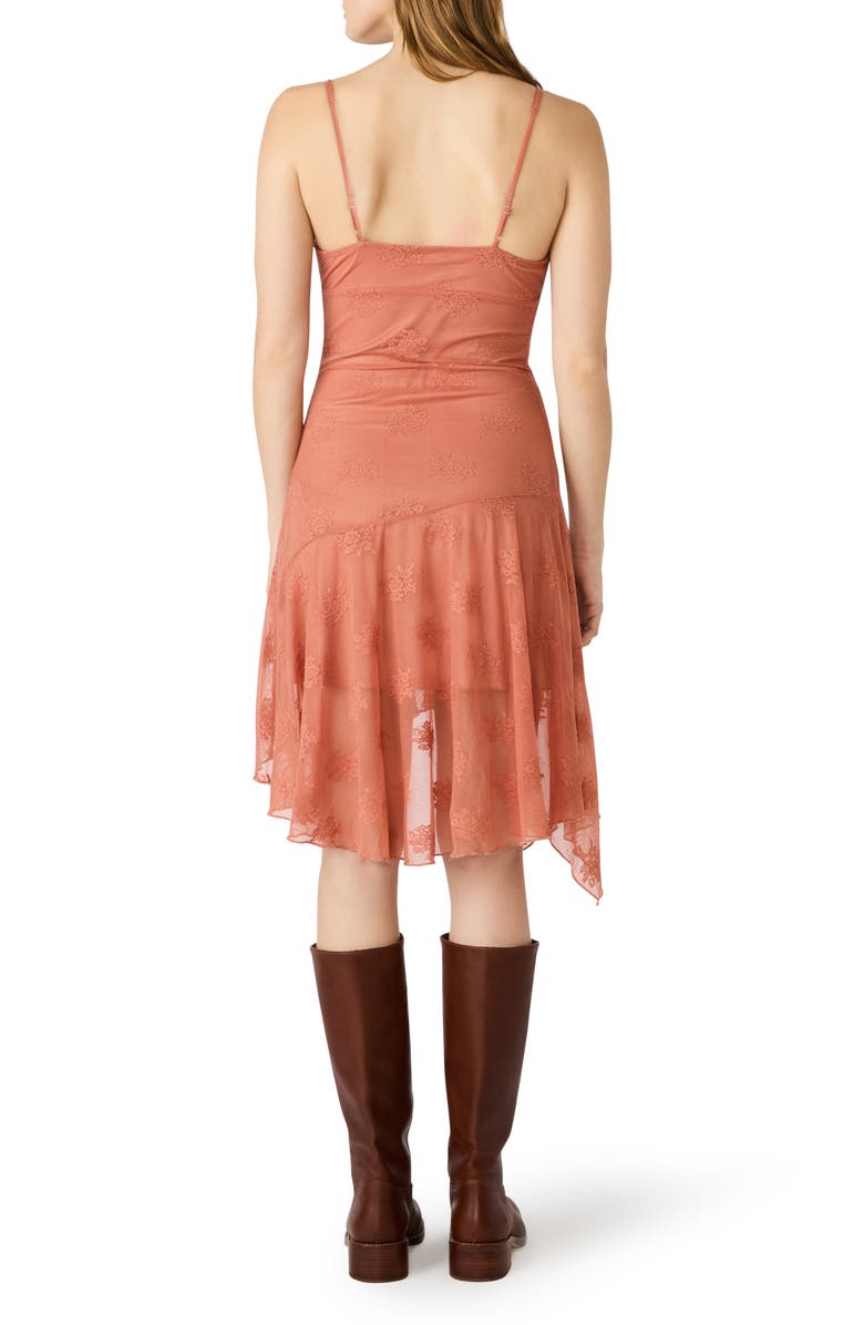 Steve Madden Corina Embroidered Slipdress, Alternate, color, Canyon Rose
