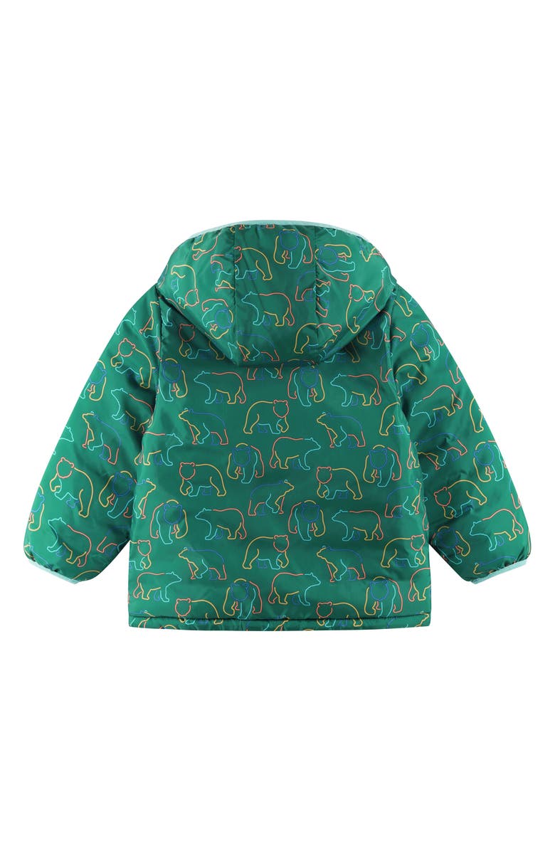 Andy & Evan Kids' Reversible Puffer Jacket, Alternate, color, Green Bear