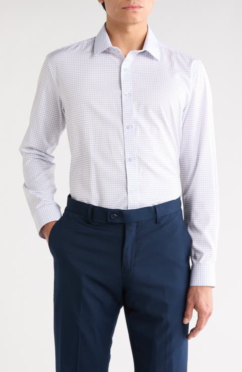 Slim Fit Perfect Stretch Long Sleeve Button Down Shirt