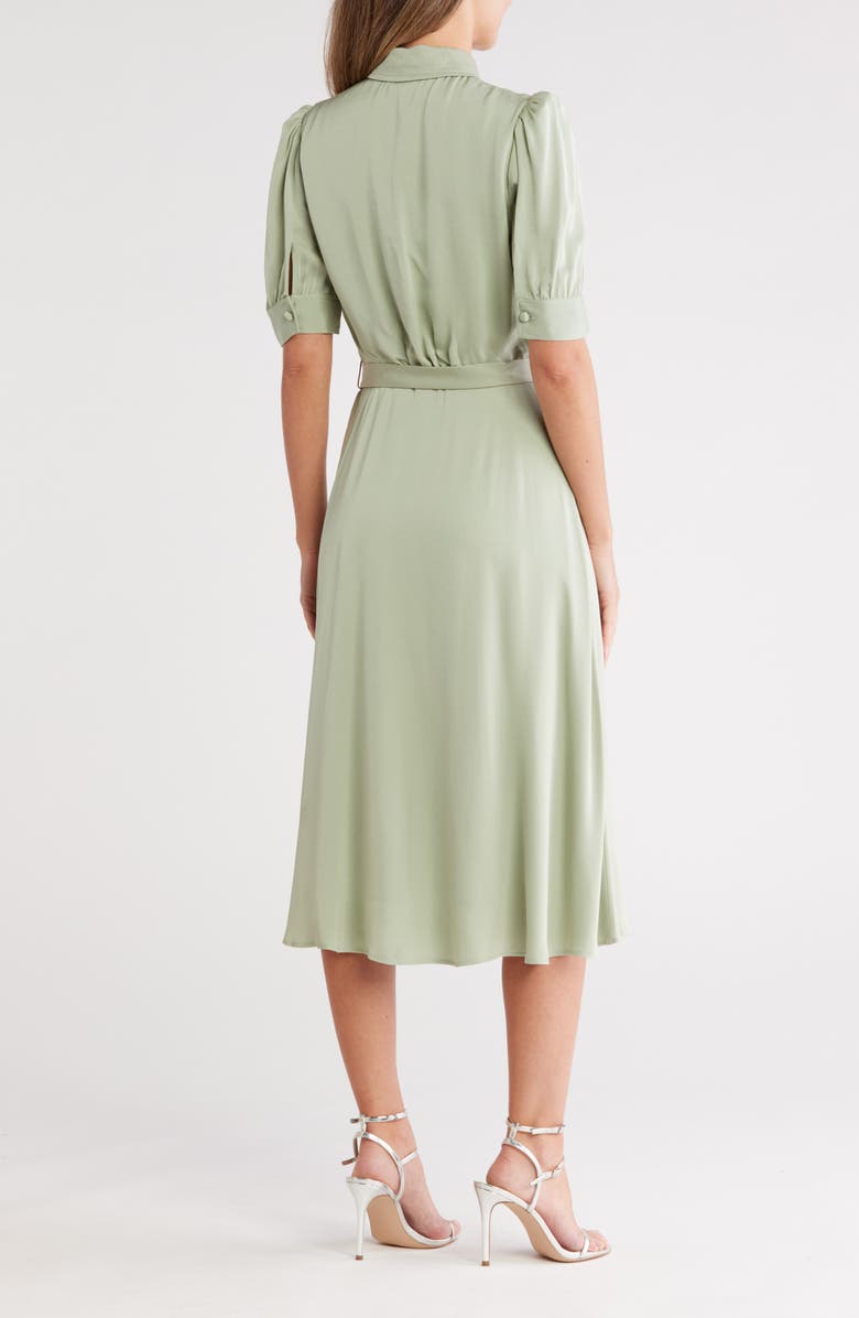 LK Bennett Amor Midi Dress, Alternate, color, Grey-Mint