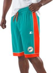 STARTER Men's Starter Aqua Miami Dolphins Throwback Fan Favorite Shorts