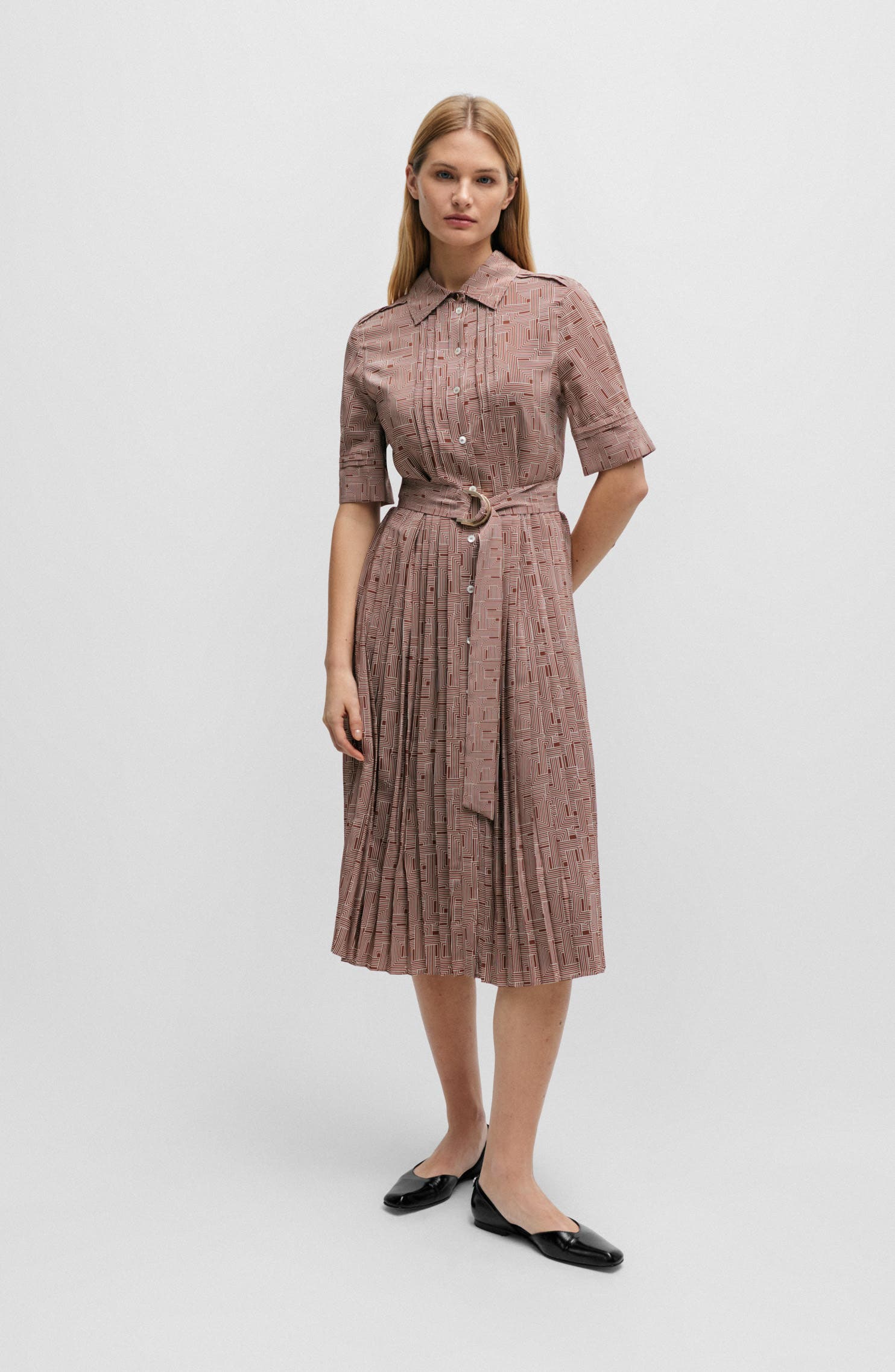 BOSS Rose Ballerina d'Orsay Flat, Alternate, color, 