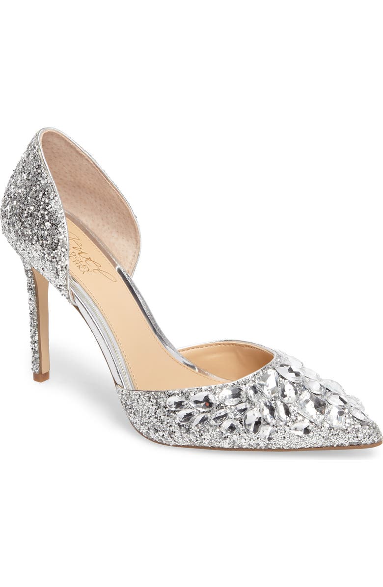 Jewel Badgley Mischka Upton Embellished Pump, Main, color,