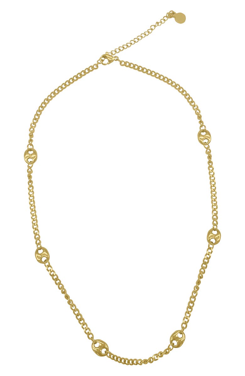 Adornia Mixed Chain Necklace, Main, color, 