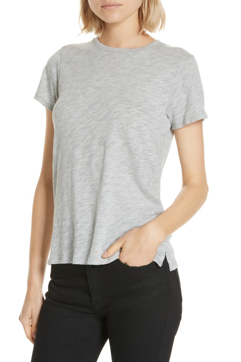 Schoolboy Slub Jersey T-Shirt, Alternate, color, HEATHER GY