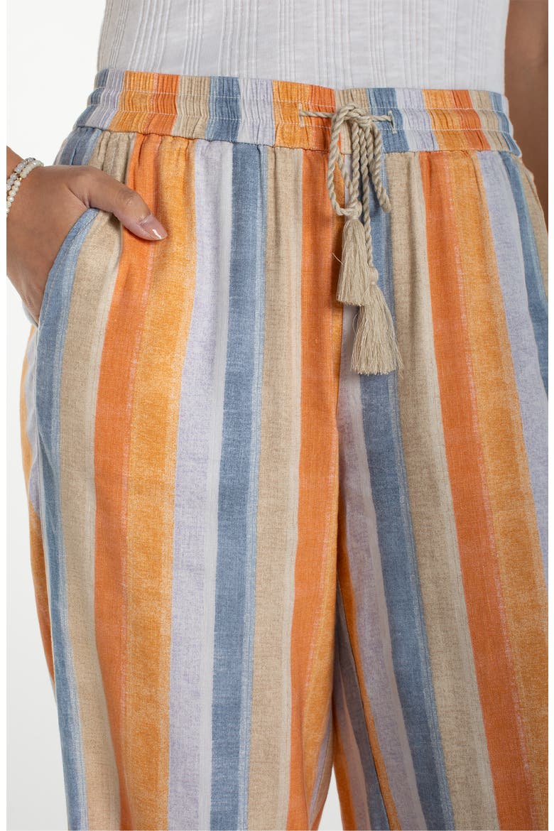 Tassel Tie Wide Leg Pants, Alternate, color, MULTI STRIPE PRINT