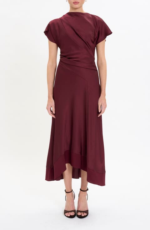 Softly Draped Midi Dress