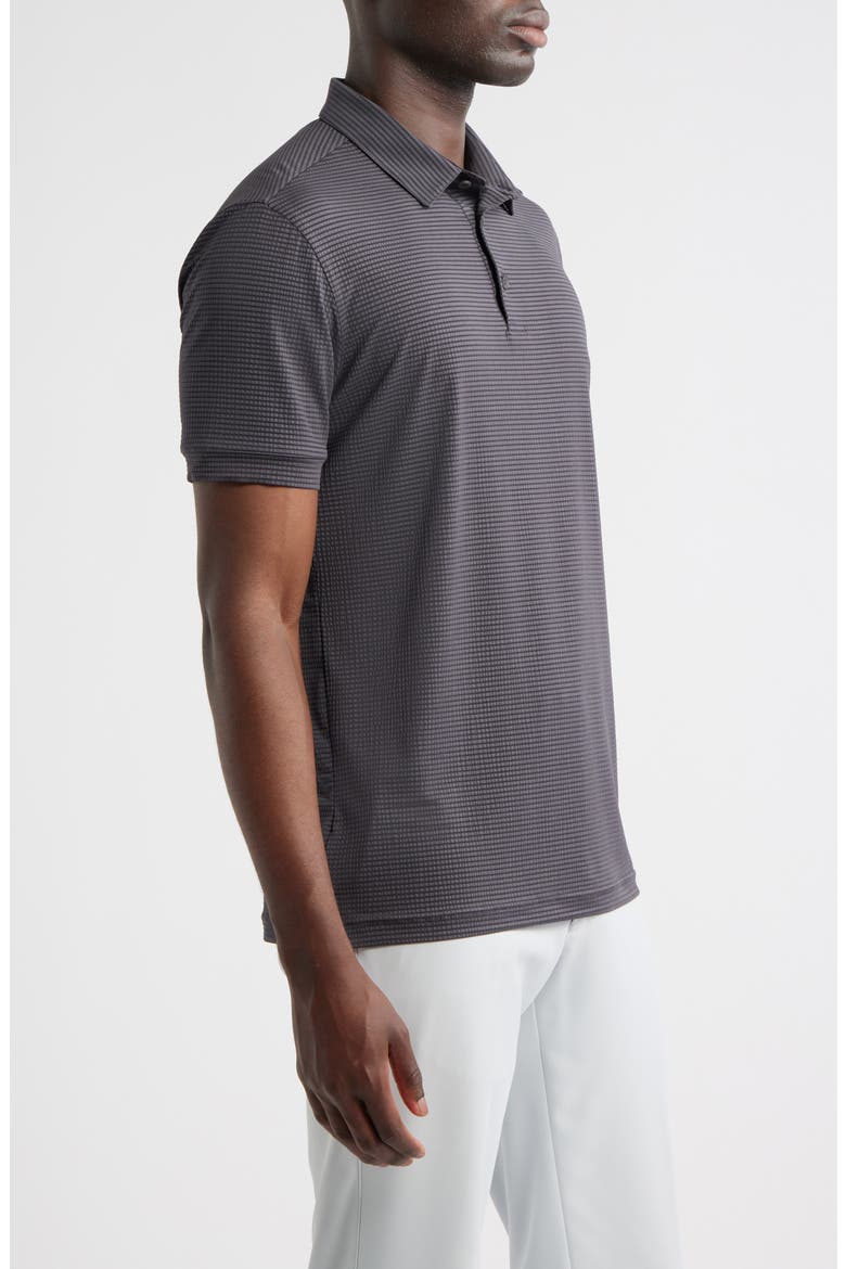 Copa Pinstripe Polo, Alternate, color, PEWTER