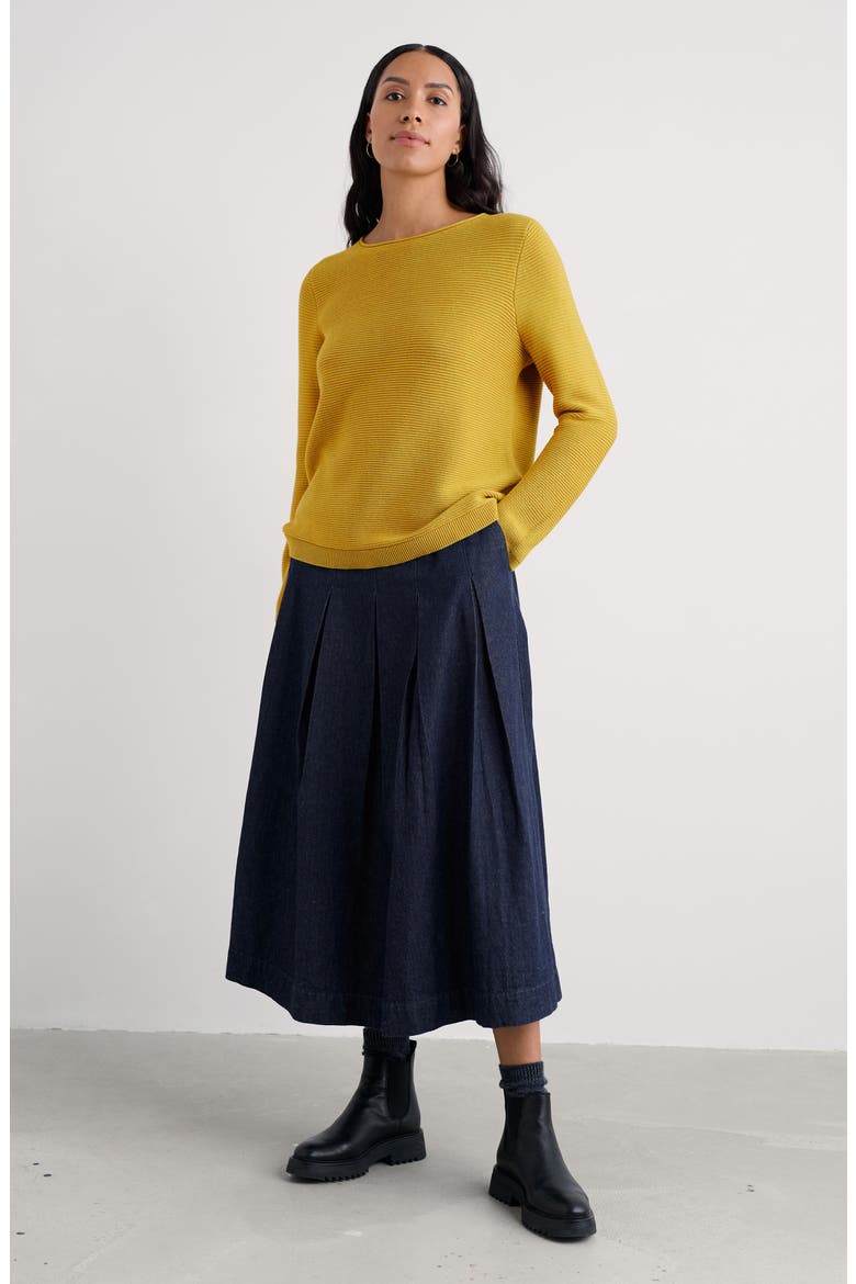Makers Rib Organic & Recycled Cotton Sweater, Alternate, color, SISKIN