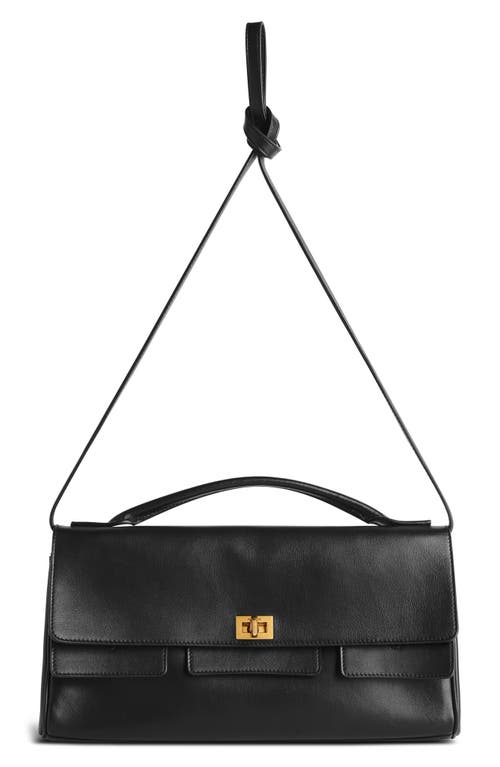Balenciaga Bel Air Flap Leather Shoulder Bag