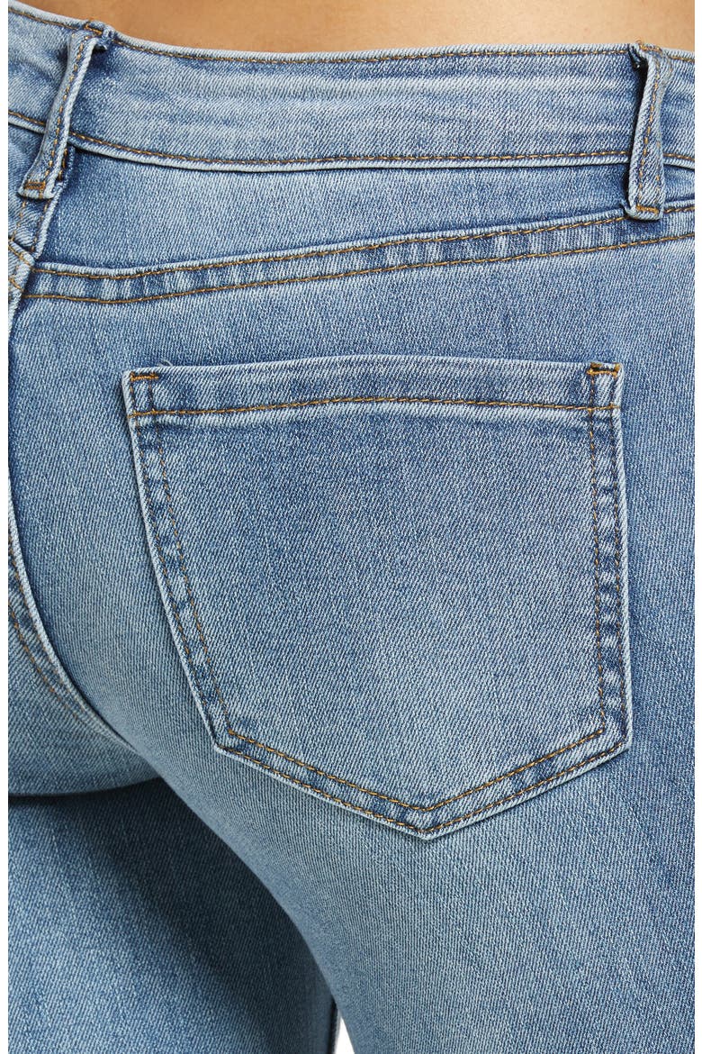 Low Rise Flare Jeans, Alternate, color, CLASSIC LIGHT WASH