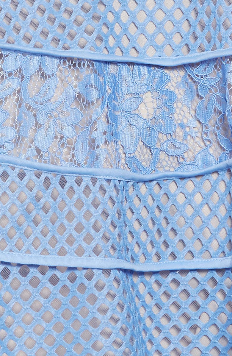 BLUSH by Us Angels Lace & Mesh Tiered Dress, Alternate, color, 