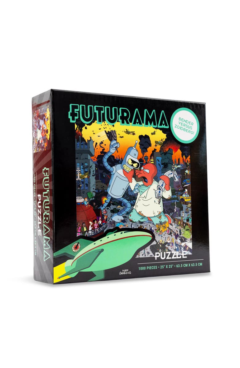 Futurama Bender vs. Zoidberg 1000-Piece Jigsaw Puzzle | Toynk Exclusive, Main, color, Multi-Color