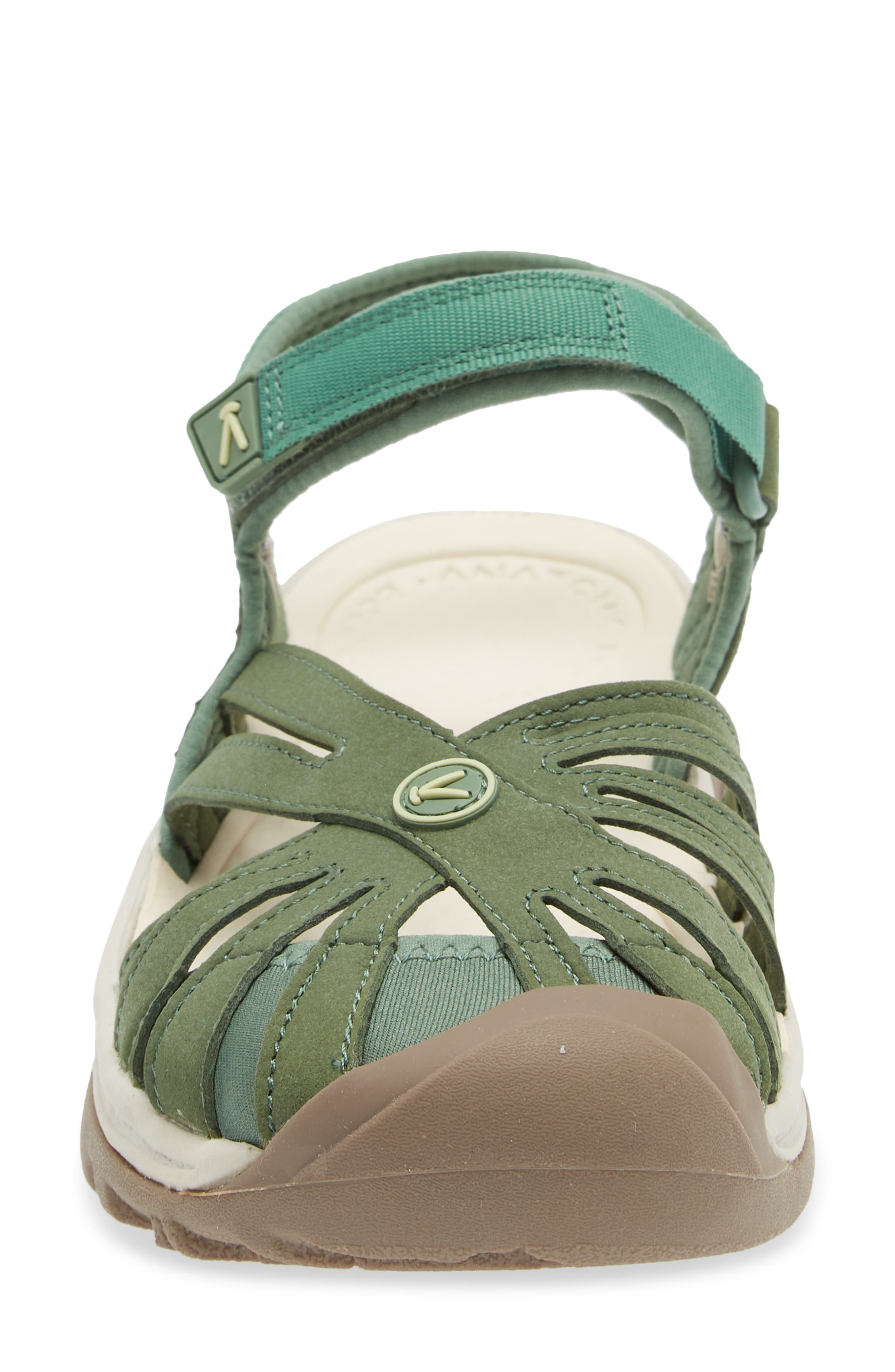 'Rose' Sandal, Alternate, color, DARK IVY/ BUTTERFLY