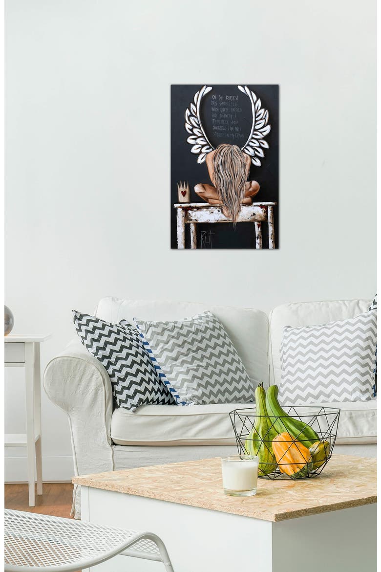 On The Darkest Days by Rut Art Creations Canvas Wall Art 18" x 26", Alternate, color, MULTI
