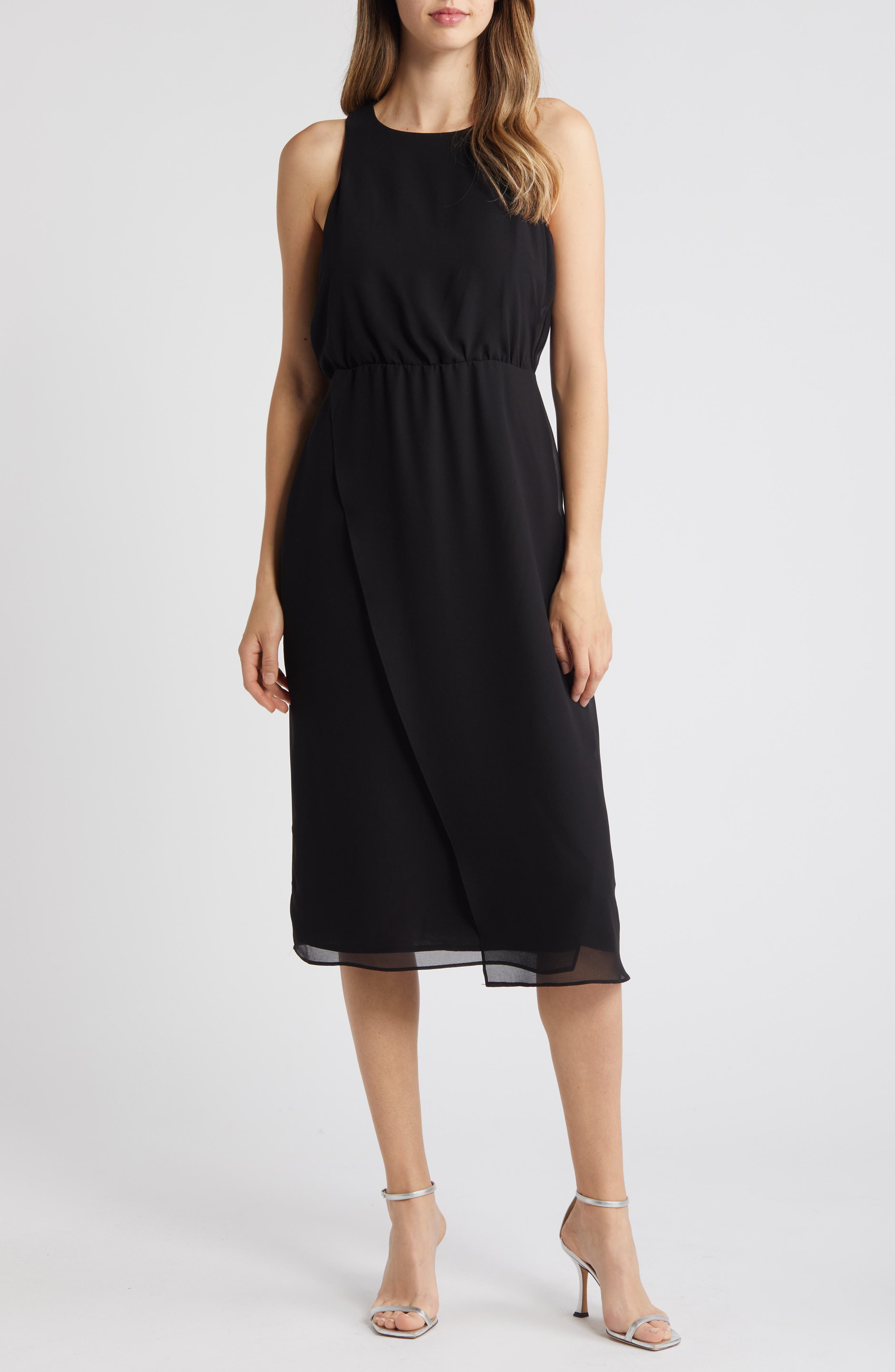 Sam Edelman Blouson Bodice Midi Dress