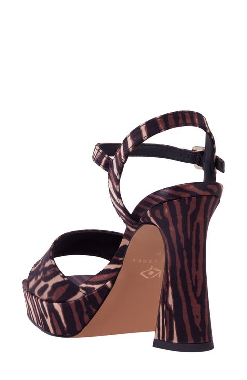 Katy Perry The Square Ankle Strap Platform Sandal In Brown
