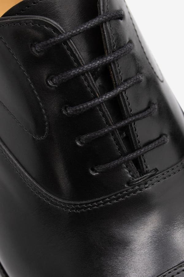 Cavalo Lusitano Leather Toe Cap Oxford Shoes, Alternate, color, Black