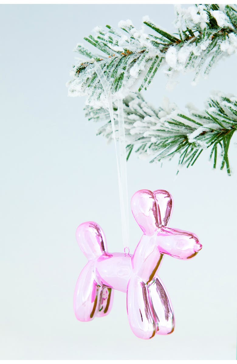 INTERIOR ILLUSIONS Holiday 3.25" Balloon Dog Ornament - Pack of 6, Alternate, color,
