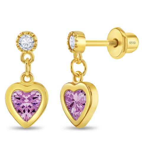 Dangle Hearts Girl Earrings