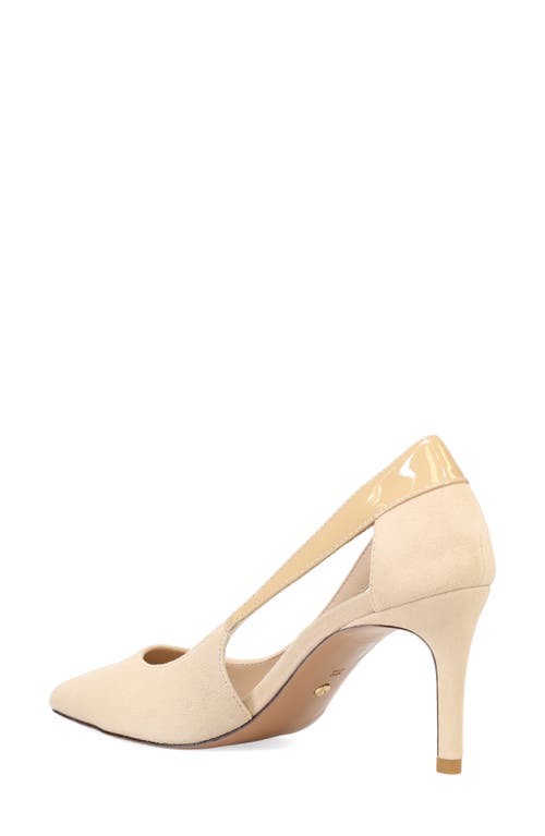 Pelle Moda Libby Pointed Toe Pump In Nude