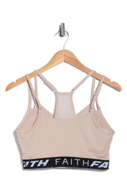 Faith Connexion Strappy Sports Bra In Brown