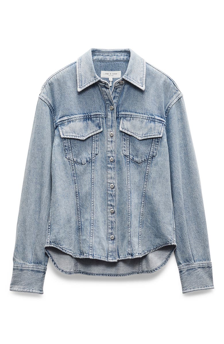 rag & bone Ultra Featherweight Mila Denim Button-Up Shirt, Alternate, color, 