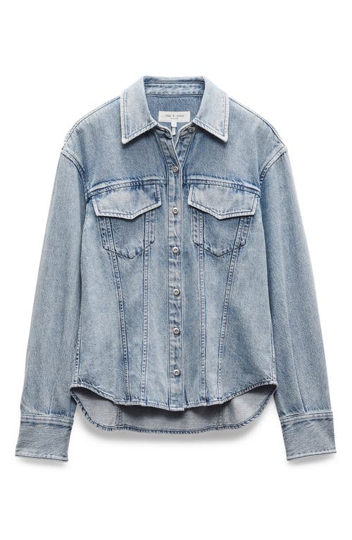 Rag & Bone Ultra Featherweight Mila Denim Button-up Shirt In Annie