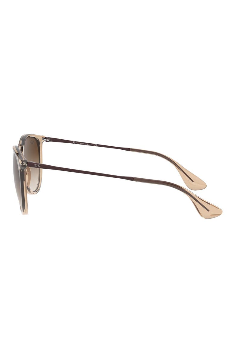 Erika 54mm Gradient Round Sunglasses, Alternate, color, BROWN/ BROWN GRADIENT
