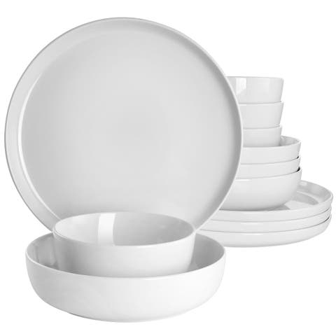 Avisala 12 Piece Fine Ceramic Dinnerware Set
