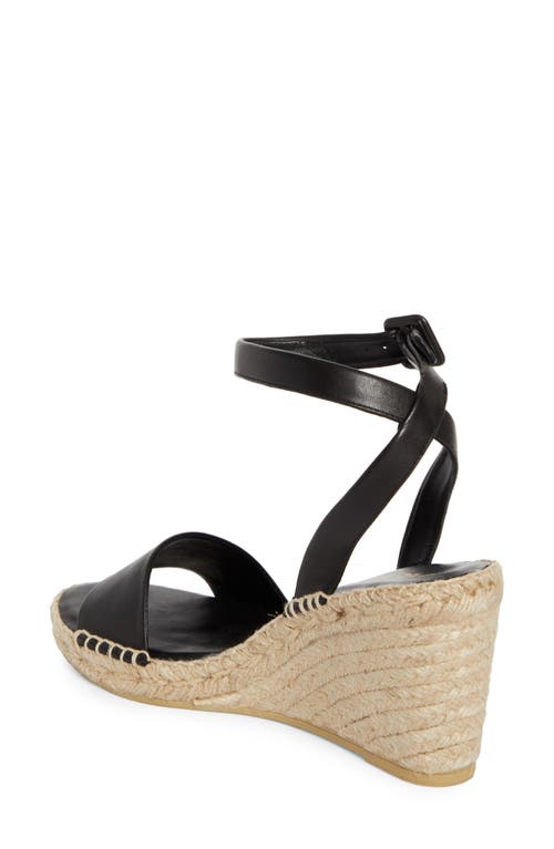 Prada Espadrille Wedge Sandal In Nero