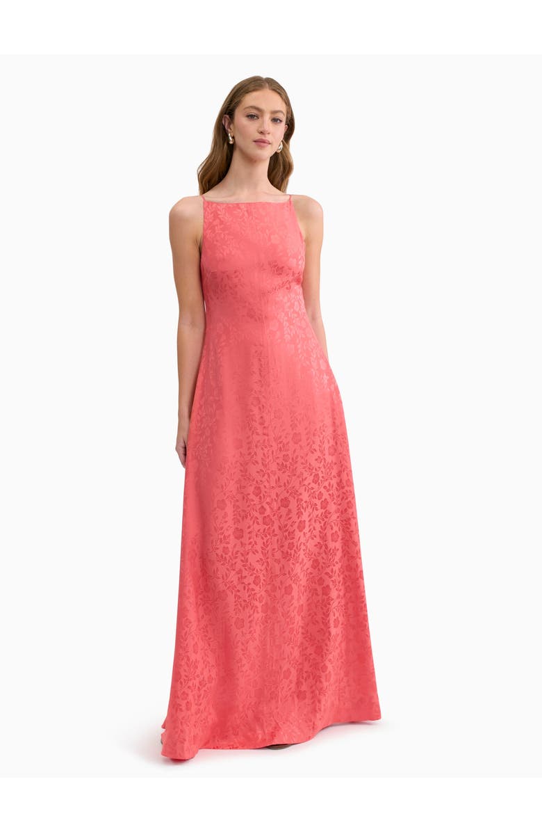 Rebecca Taylor Emery Jacquard Dress, Main, color, Coral Blush