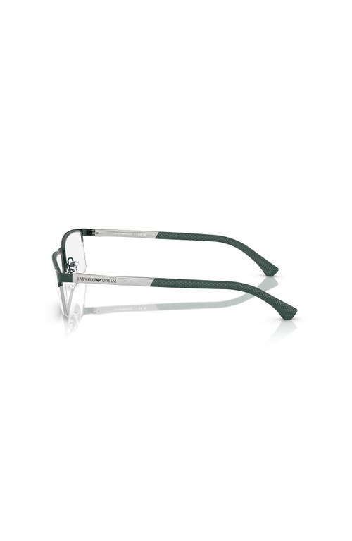 Emporio Armani 55mm Rectangle Optical Glasses In Black
