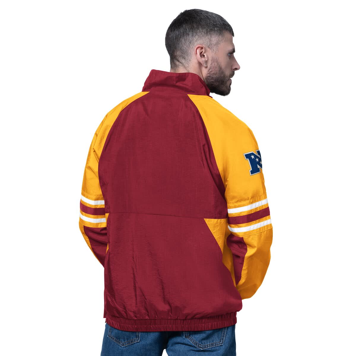 Men's Starter Burgundy Washington Commanders Prospect Half-Zip Pullover - image 2