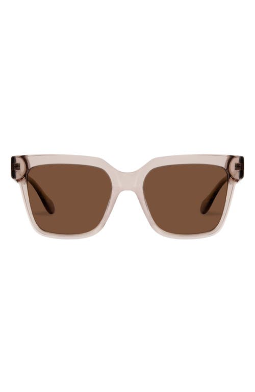 Mohala Eyewear Hana 55mm Low Bridge Wide Width Polarized Square Sunglasses