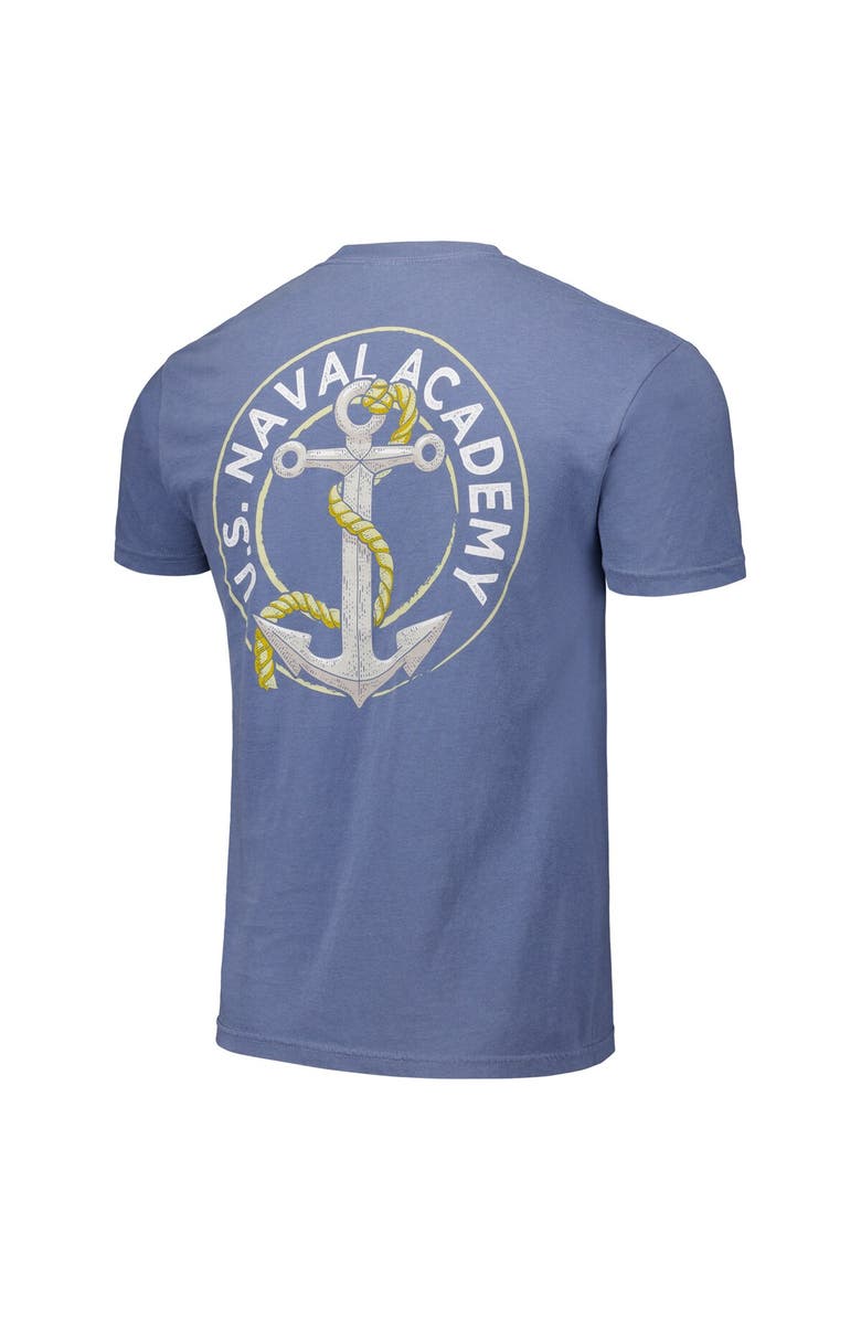 IMAGE ONE Unisex Navy Navy Midshipmen Hyper Local Anchor Stamp T-Shirt, Alternate, color,