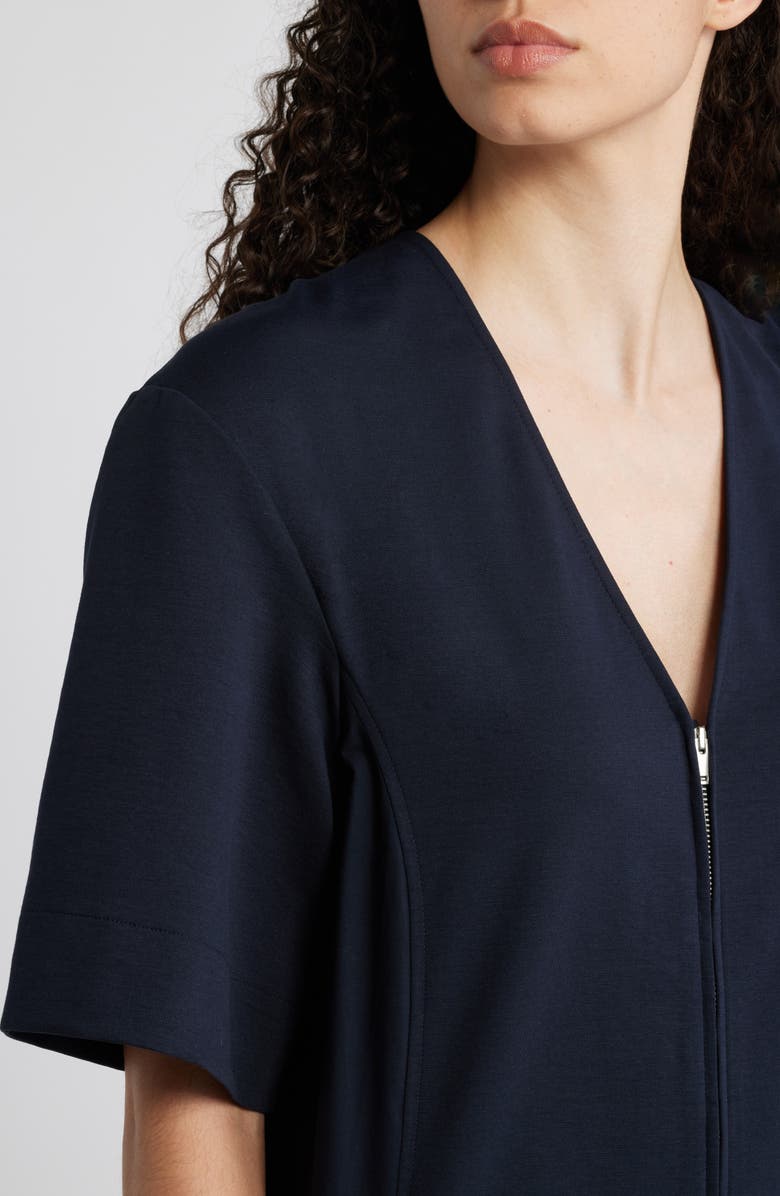 COS V-Neck Cotton Blend Jumpsuit, Alternate, color, 