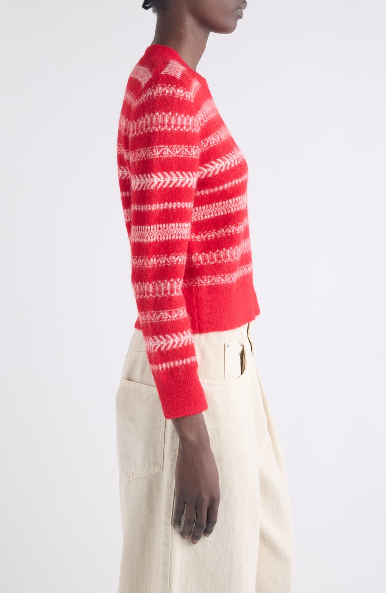 Isabel Marant Étoile Amity Brushed Mohair & Wool Blend Sweater, Alternate, color, Red