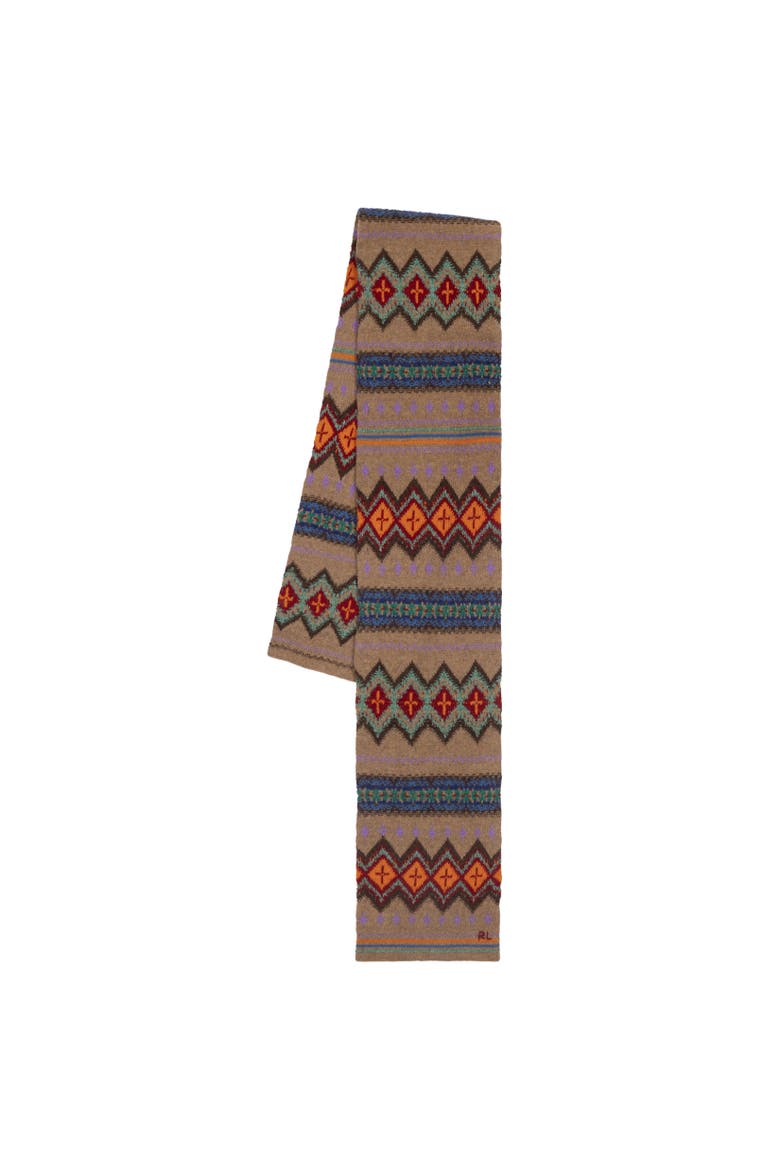 Textured Geo Scarf, Alternate, color, Natural Multi