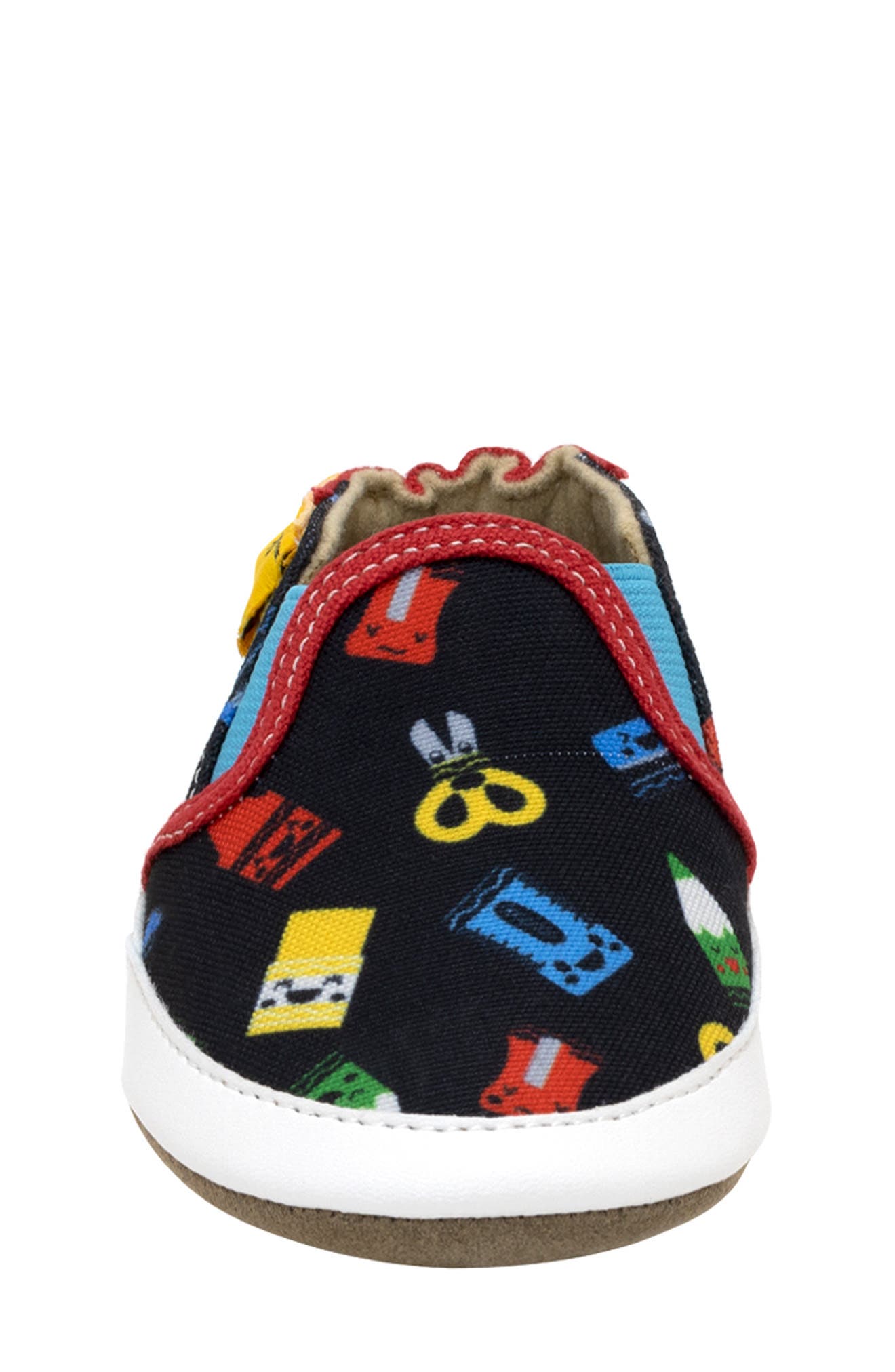 Robeez<sup>®</sup> x Crayola<sup>™</sup> Kids' Crib Shoe, Alternate, color, Black 1