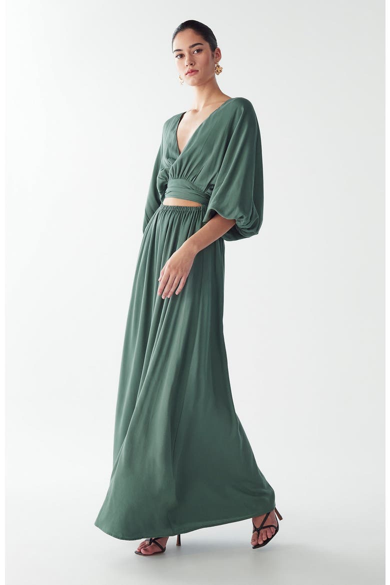 Rowe Maxi Dress, Alternate, color, Eucalyptus