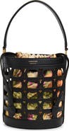 FERRAGAMO Gancio Leather Bucket Bag