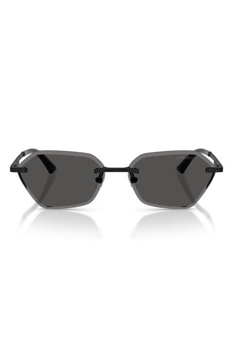 Abby 58mm Irregular Sunglasses