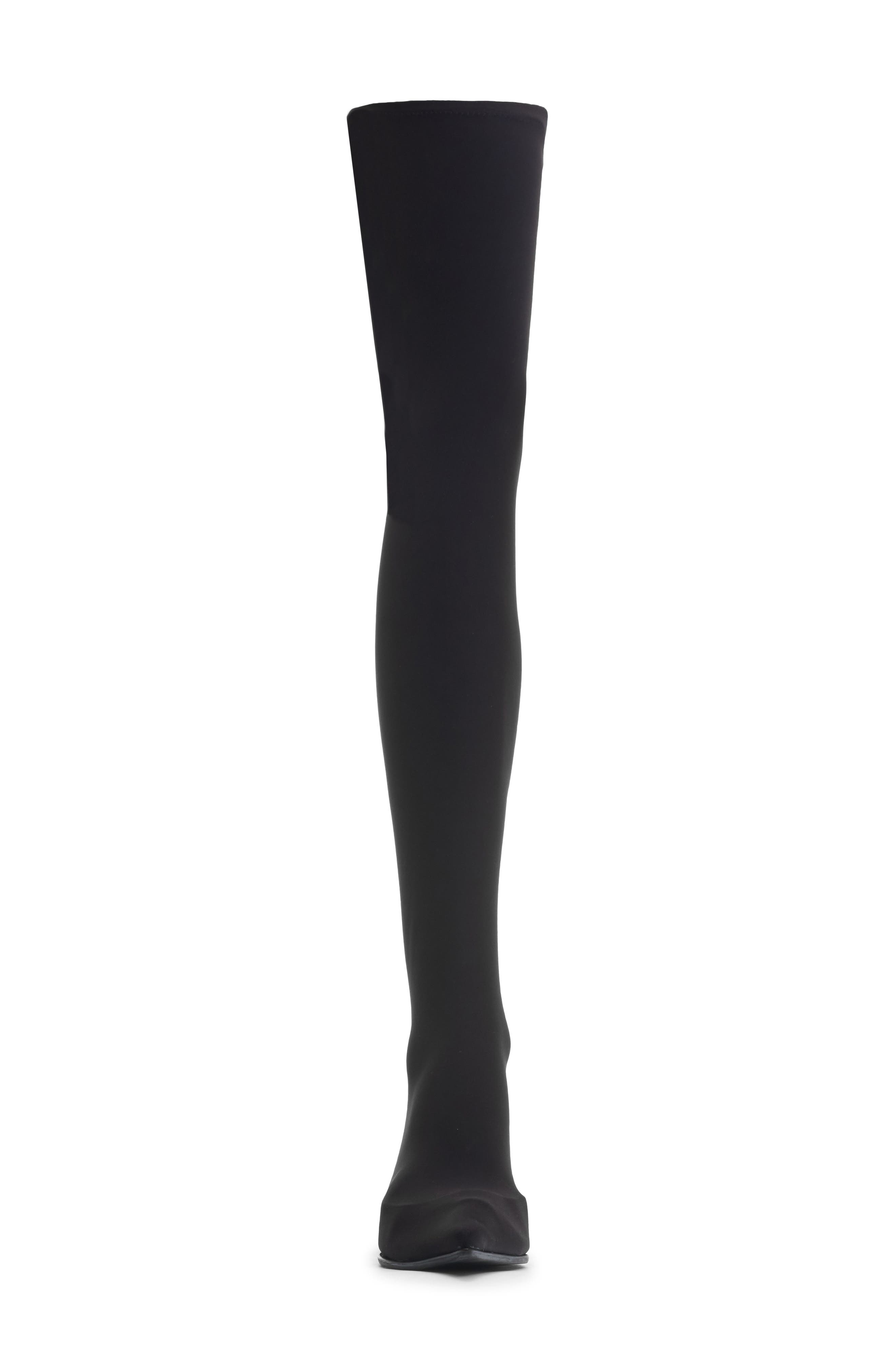 Dolce&Gabbana Lollo Pointed Toe Thigh High Boot, Alternate, color, 