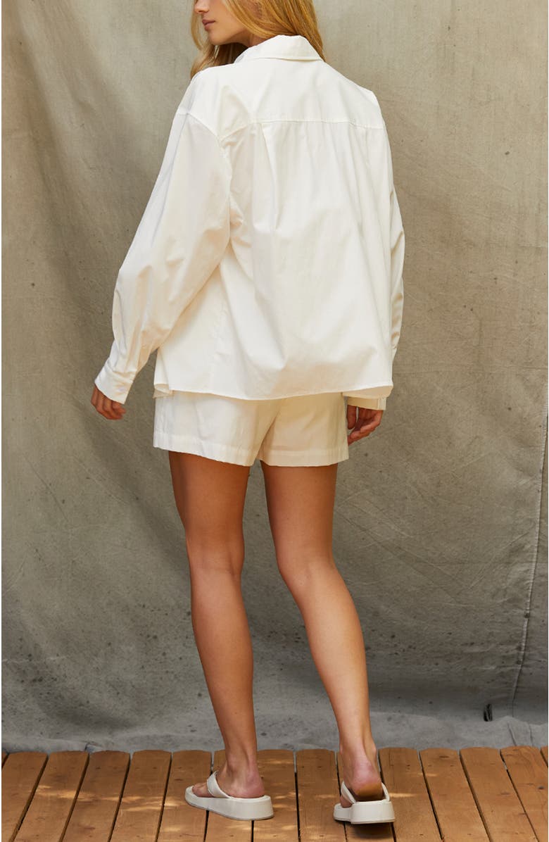 CRESCENT Button up Shirt & Boxer Shorts Three Piece Set, Alternate, color, White